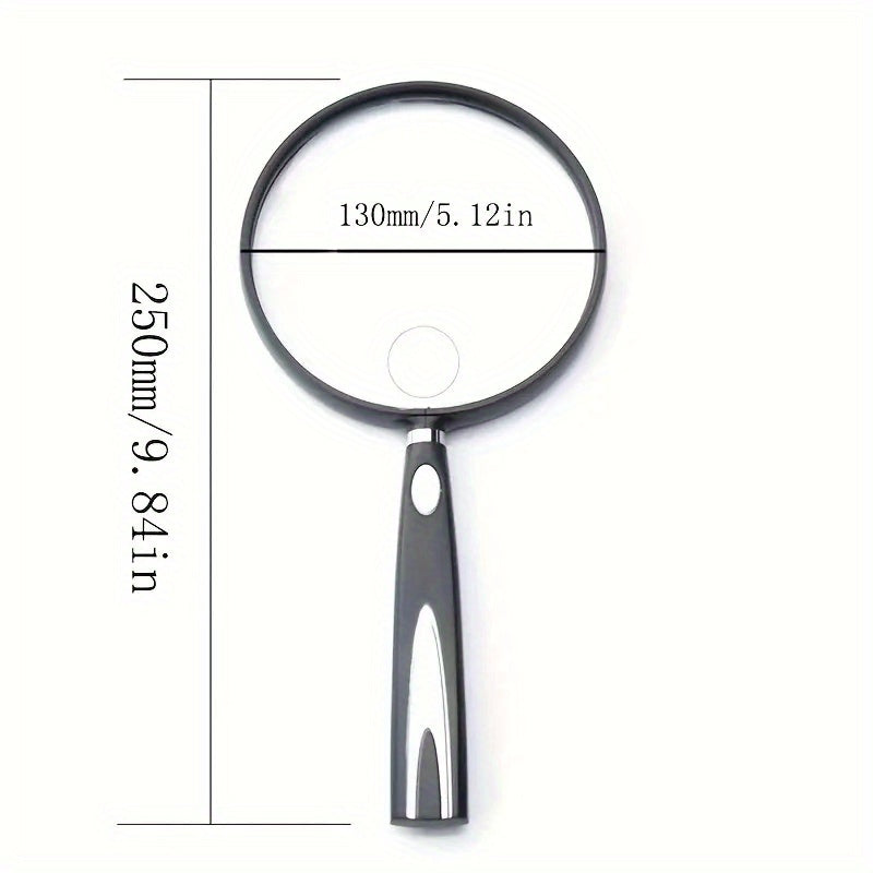 Handheld Magnifying Glass for Elderly Reading, Large HD Mirror Glass