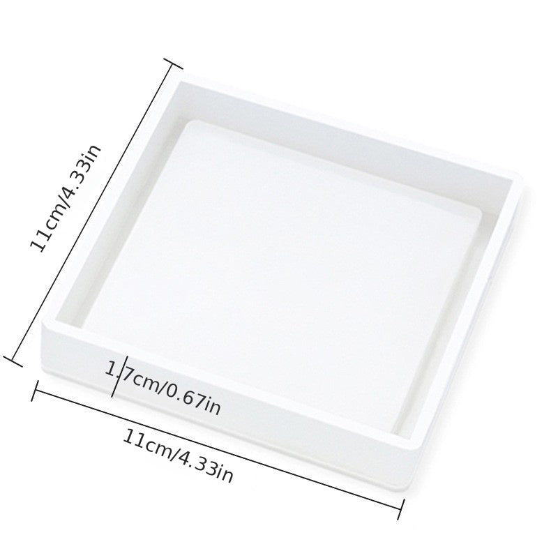 DIY Coaster Silicone Mold Mirror Epoxy Resin Mold