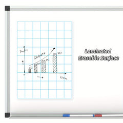 2pcs 20x28Inch Laminated Quadrille Grid Posters Sets