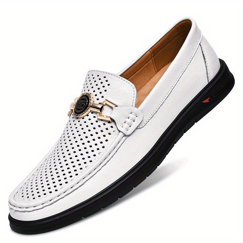 Men's Casual Slip-On Loafers, Breathable Lace, Assorted Colors