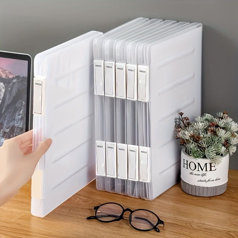 1pc Foldable Storage Rack File Bookshelf Display Shelf