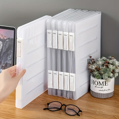 1pc Foldable Storage Rack File Bookshelf Display Shelf