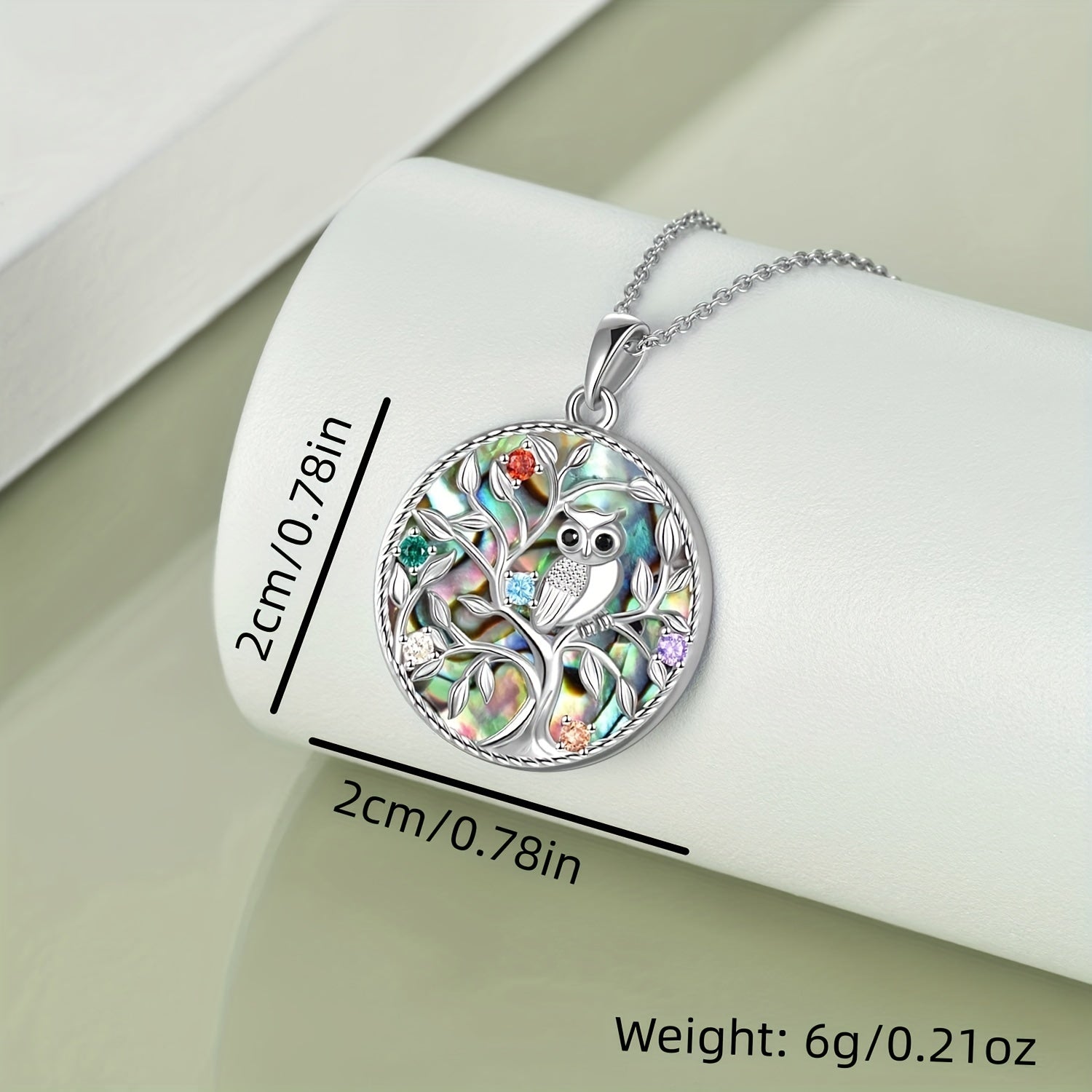 Owl Tree Of Life Pendant Necklace Gift For Girls