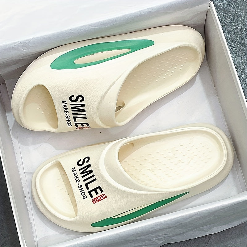Men's Non Slip Platform Slides Soft Sole Cloud Slides Indoor Outdoor