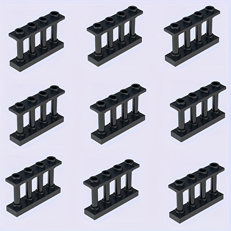 9pcs 1x4 ABS Bricks Balustrade Accessories Grey Coffee Durable