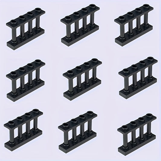 9pcs 1x4 ABS Bricks Balustrade Accessories Grey Coffee Durable