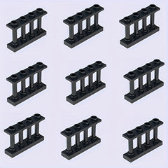 9pcs 1x4 ABS Bricks Balustrade Accessories Grey Coffee Durable