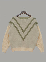 Striped Long Sleeve Round Neck Jumper