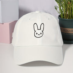 Rabbit Embroidery Baseball Cap Adjustable Sun Hat Lightweight Dad Hat
