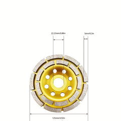 125mm Diamond Segment Grinding Wheel Cup for Marble Concrete Granite Stone