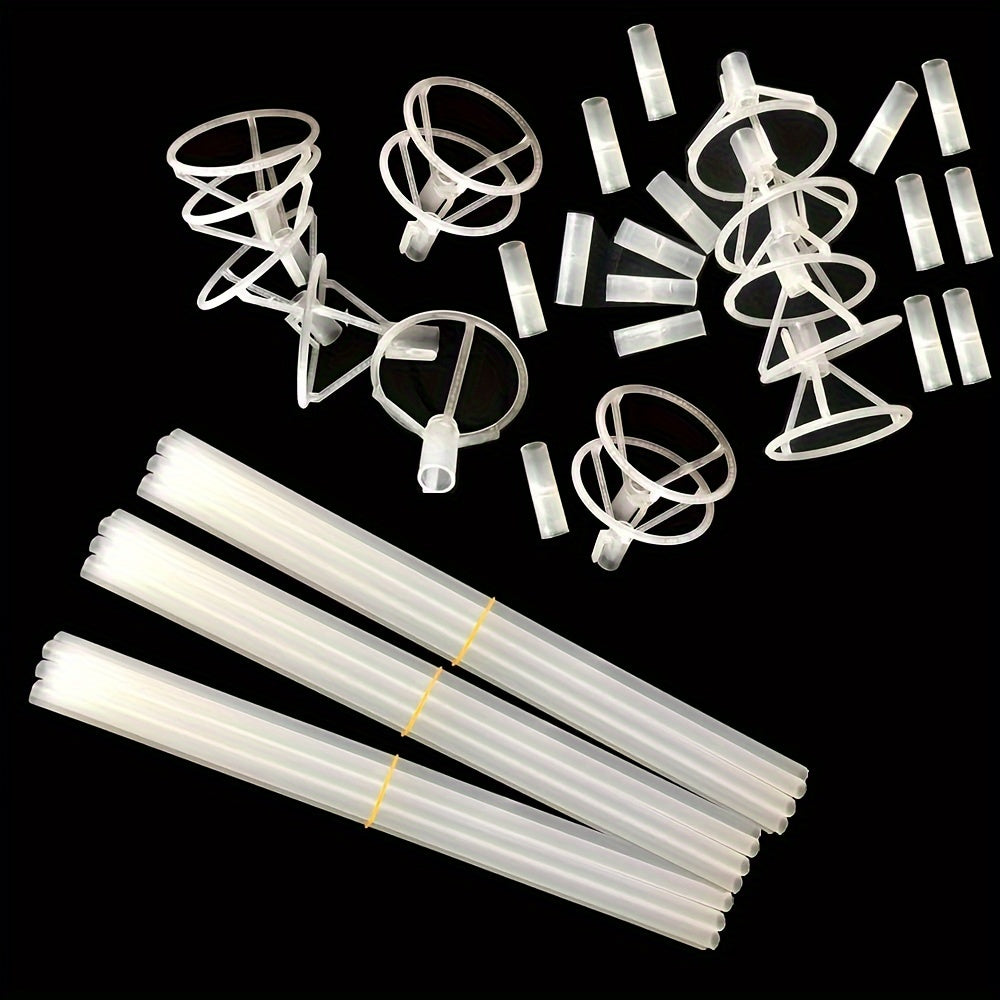50pcs Transparent Balloon Sticks, Balloon Holder for Party DIY