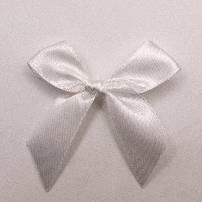 20pcs 85 85mm Fresh Pink Ribbon Bows Small Size Satin Ribbon Bow Flower Craft