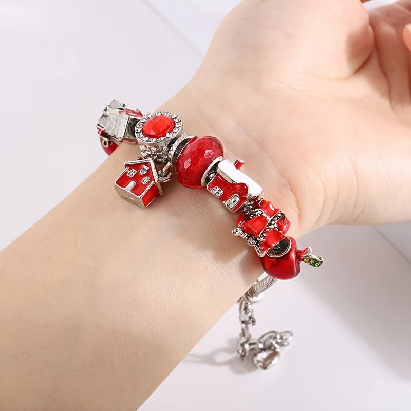 Christmas Bracelet DIY Santa Claus Snowflake Pendant Christmas Gift
