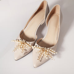 Pearl Shoe Clips DIY Floral Shoe Buckle Shoe Decoration