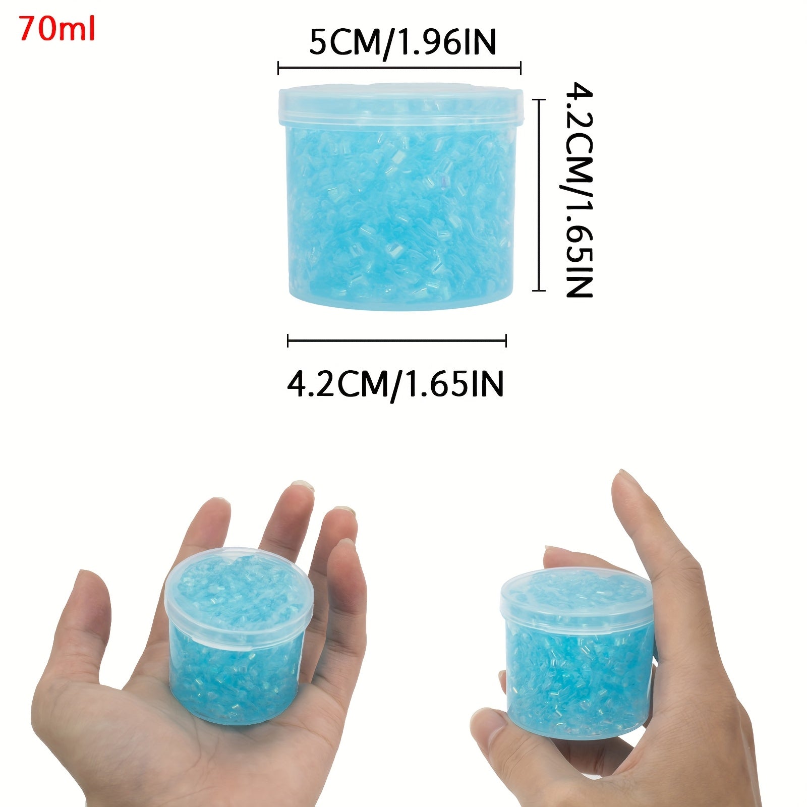 Crystal Slime Pink Kit Glitter Beads DIY Slime Set for Kids