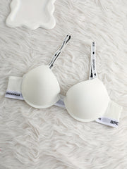 Letter Straps Push Up Bra Women's Lingerie & Underwear