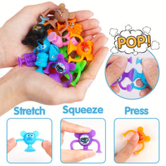50pcs Suction Cup Monster Toys Party Favors Stress Relief Halloween Christmas