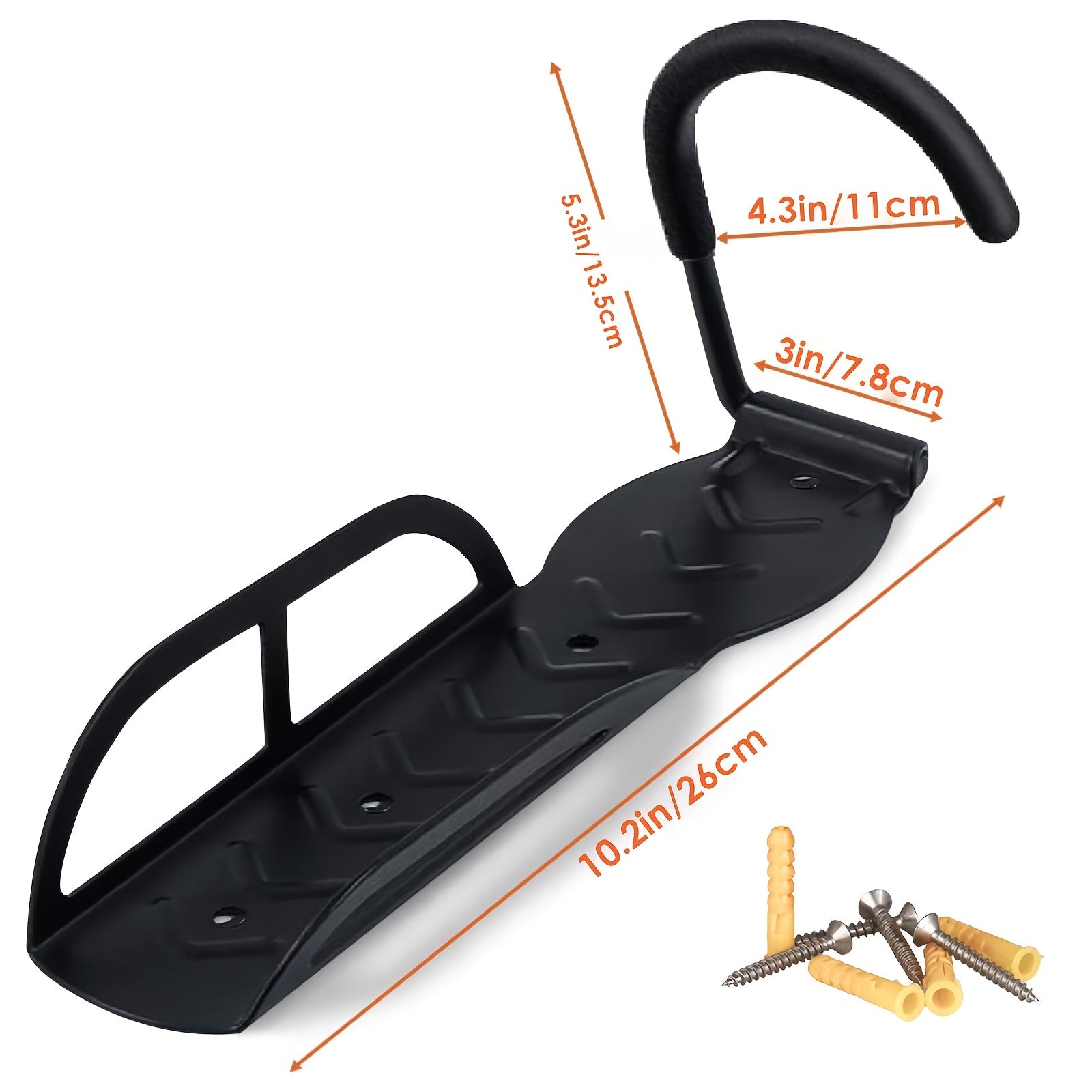 StoragePro Wall Mount Bike Rack - 65 Lb Capacity - Easy to Hang & Organize