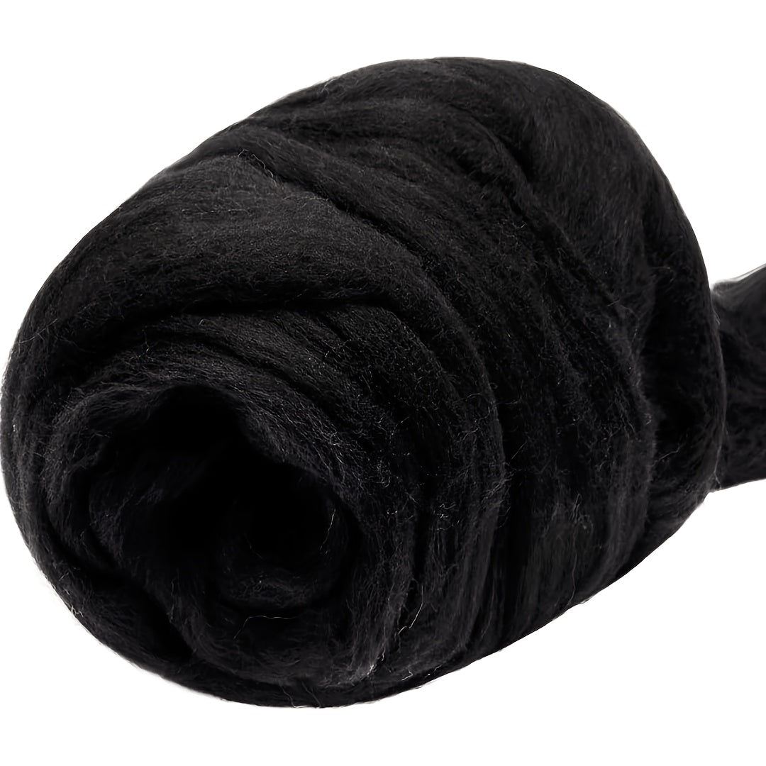 100g Fiber Roving Wool Top Wool Felting Supplies Chunky Yarn Spinning Wool