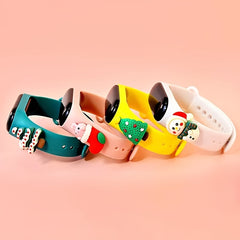 Boys Casual Cartoon Figure LED Watch Adjustable Silicone Strap