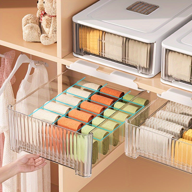 Transparent Underwear Organizer Storage Box Wall mounted Drawer