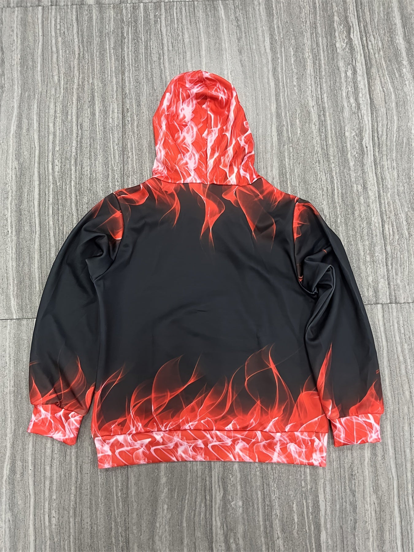 Kids Flame Hoodie Street Wear Pullover 4-14 Yrs