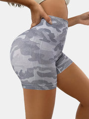 Camouflage Yoga Shorts High Stretch Hip Lift Fitness Activewear