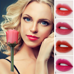 Rose Lip Glaze Soft Matte Velvet Dewy Finish Long Lasting Liquid Lipstick