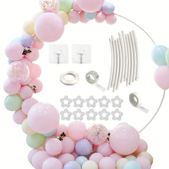 100cm Round Balloon Arch Stand Kit for Wedding Birthday Baby Shower
