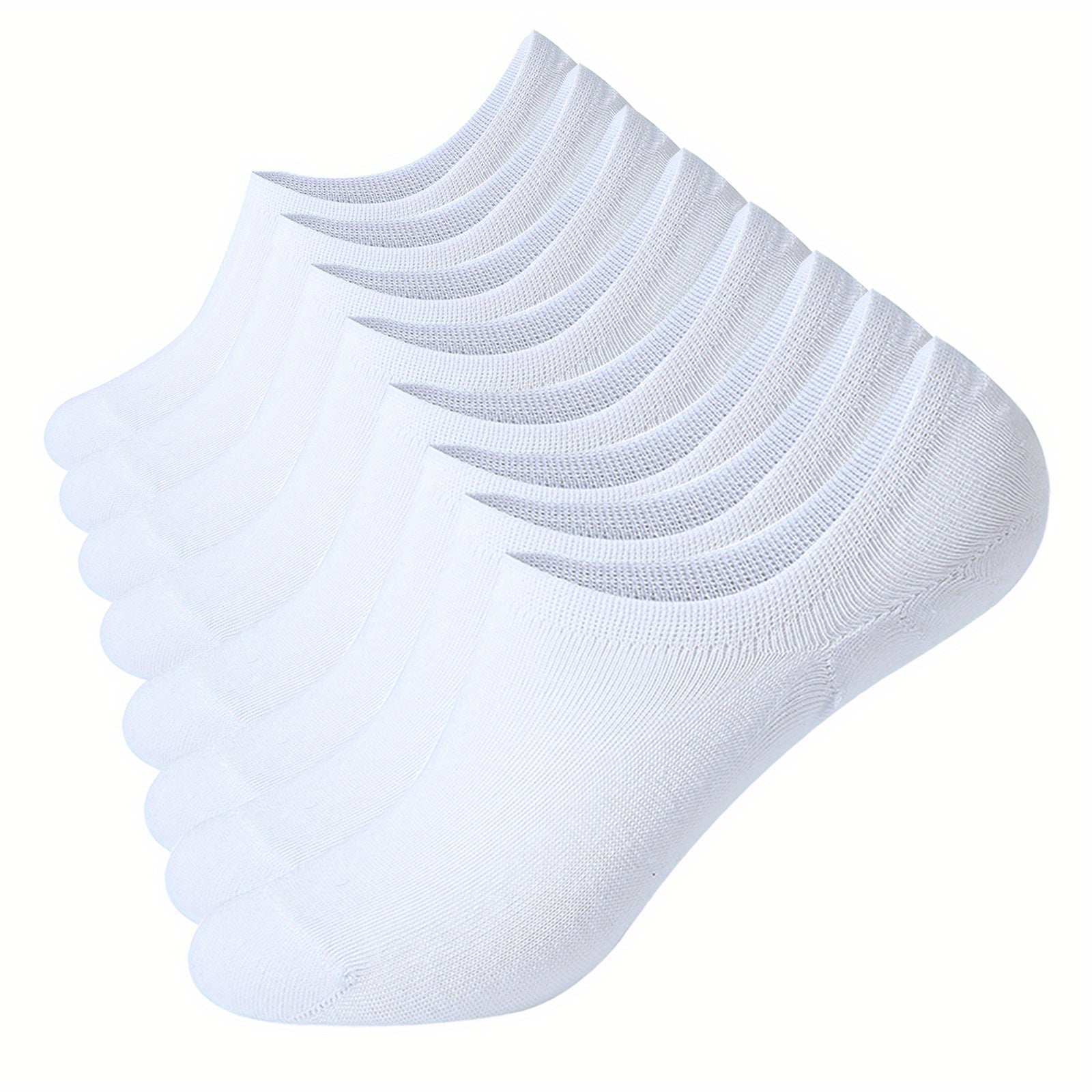 8 Pairs Solid Short Socks Non slip Ankle Socks Women's Stockings