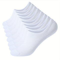 8 Pairs Solid Short Socks Non slip Ankle Socks Women's Stockings