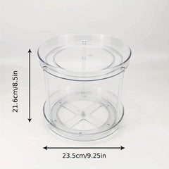 1pc 1 2 3 Layer 25 4 Cm Clear Non Skid Lazy Susan Organizers Turntable Rack