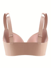 2 Pack Plus Size Front Closure Padded Bra Set for Women