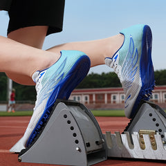 Women's Wing Pattern Track Running Shoes Low Spike Cleats