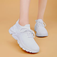 Women's Breathable Lace up Casual Sneakers Lightweight Sports Shoes