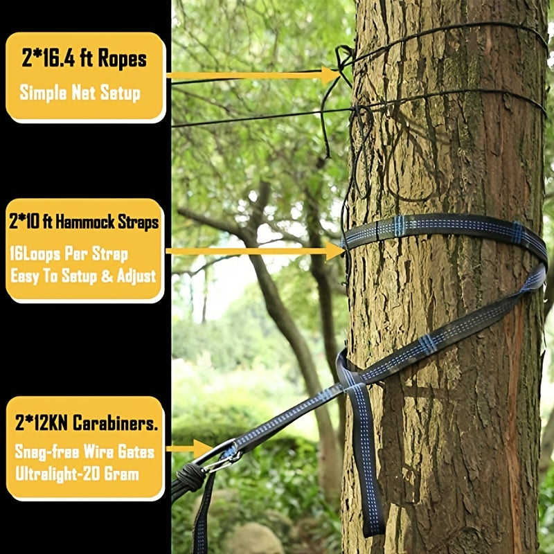 Portable Nylon Camping Hammock for Backpacking Travel