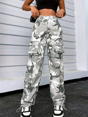 Camo Cargo Pants Sports Jogger Pants Women's Activewear