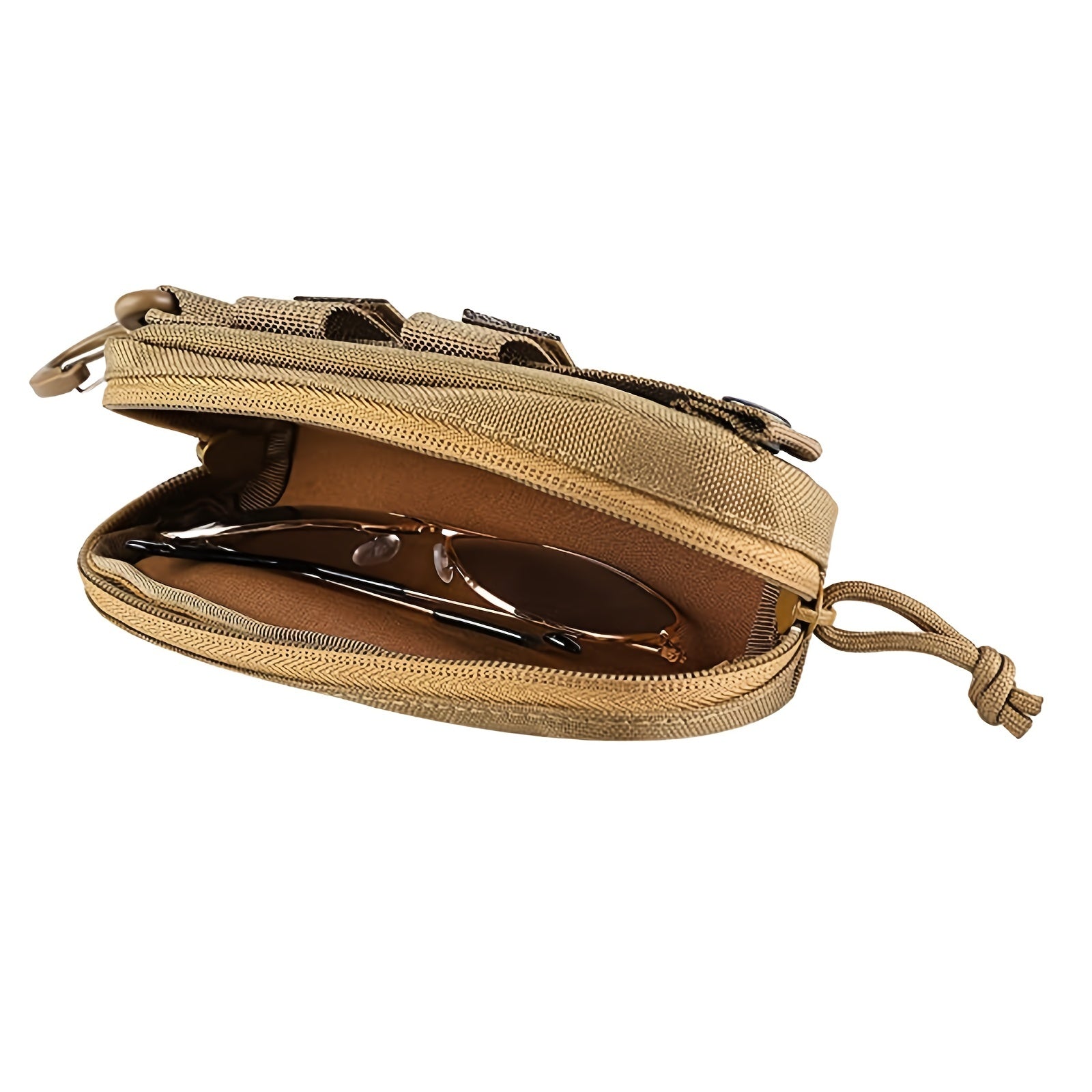 Outdoor Waterproof Sunglasses Case Shock Absorption Zipper Bag