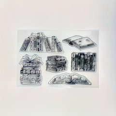 Book Series Transparent Stamp for Scrapbooking