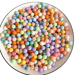 Acrylic Candy Color Beads with Bright Surfaces