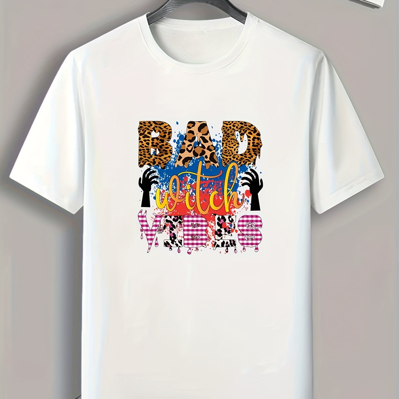 BAD WITCH VIBES Men's Graphic Tee Fitness T-shirt
