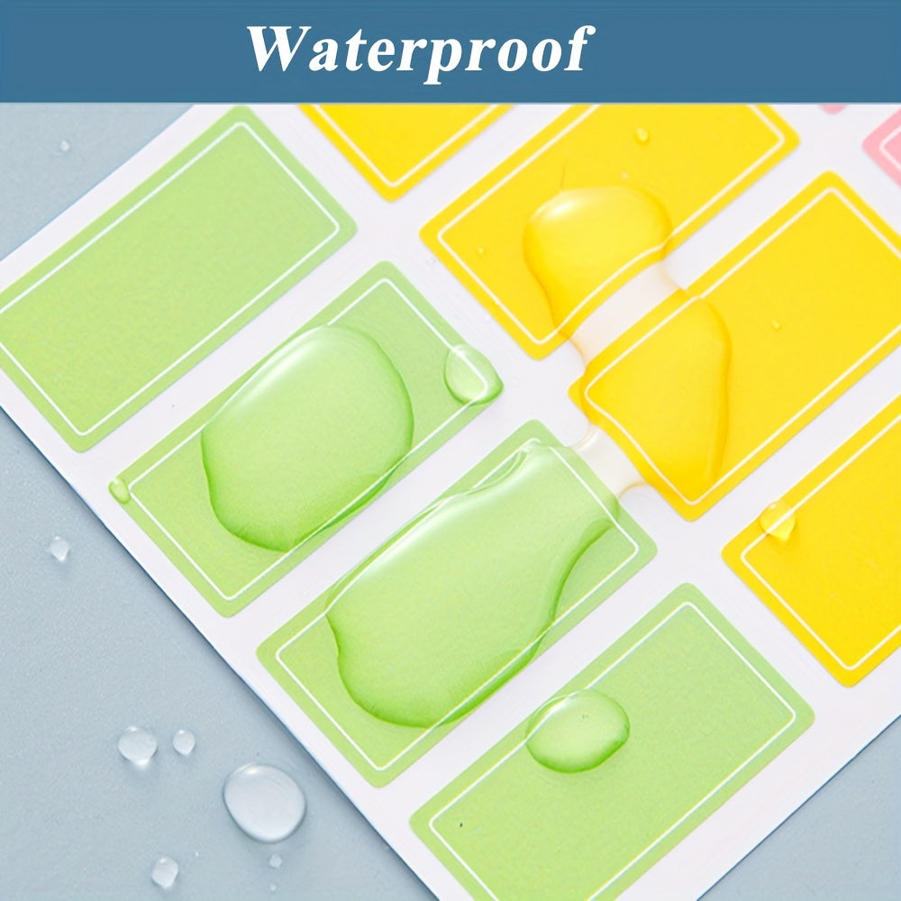 Colorful Label Stickers Waterproof Handwritten Self-adhesive Name Stickers