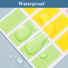 Colorful Label Stickers Waterproof Handwritten Self-adhesive Name Stickers