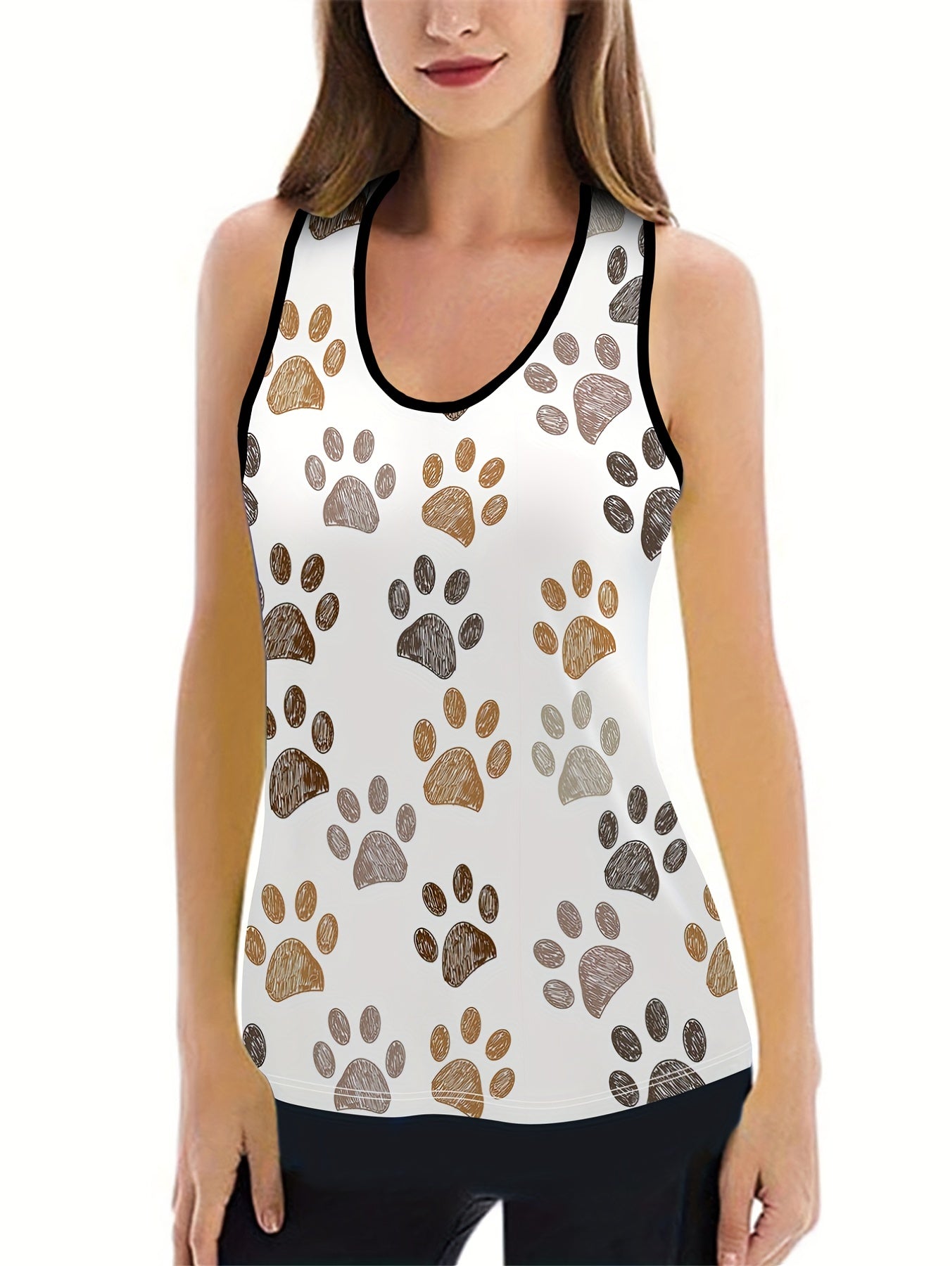Dog Paw Tank Top & Leggings Set