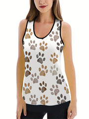 Dog Paw Tank Top & Leggings Set