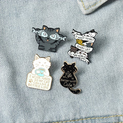 Cute Cat Pin for Clothes & Bags - DIY Accessory & Gift