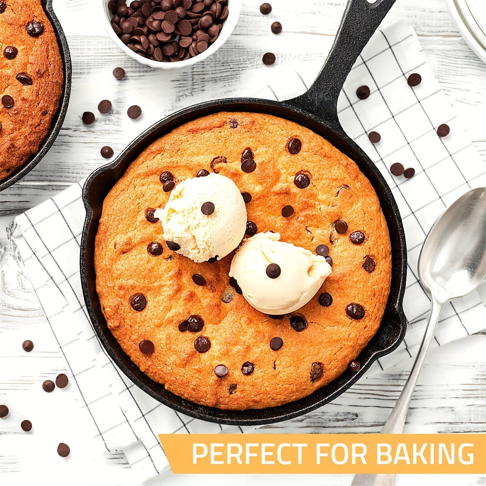3pcs Saute Fry Pan Pre Seasoned Cast Iron Skillet Set Nonstick Frying Pan