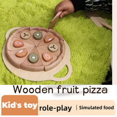 Wooden Fruit Pie Set Kitchen Toy