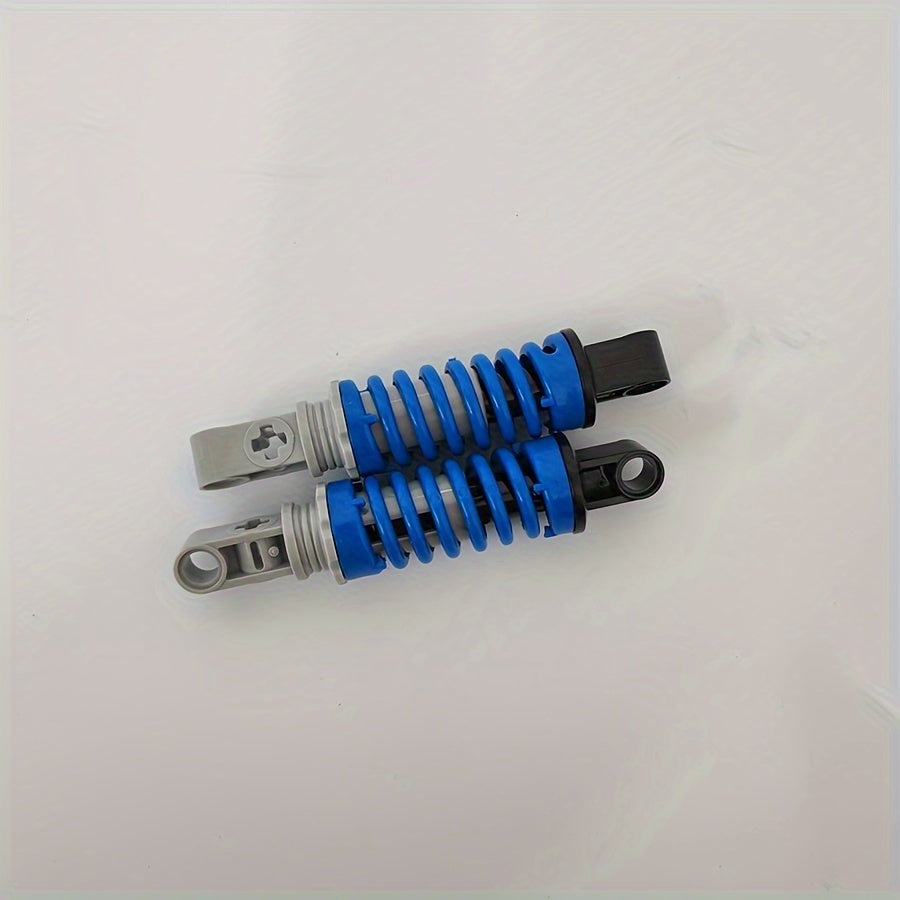 2pcs Motorcycle Shock Absorber Springs with Yellow Accents