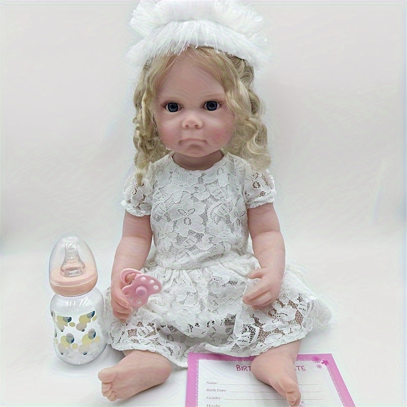 22" Lifelike Reborn Doll Full Body Soft Vinyl Simulative Dolls